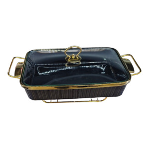 Kitchen: Elegant Ceramic Chafing Dish 13.5"