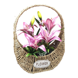 Artificial Flowers in Basket 28X38cm
