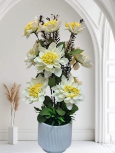 Home Decorations: Artificial Flowers with Vas