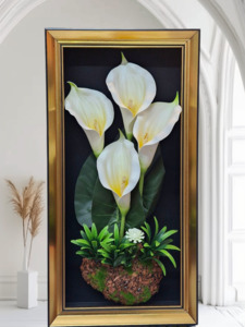 Home Decorations: Artificial Flowers with Frame