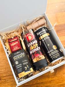 Gift Boxes: Hot Honey + Hanger Over Helper