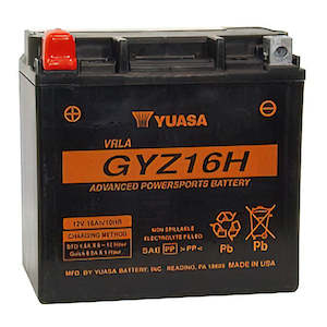 Yuasa: GYZ16-H Non-DG Factory Sealed Battery Made in USA Yuasa ^ (EGYZ16H)