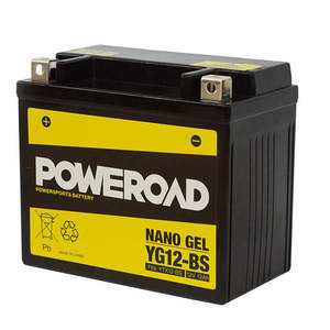 Power Road: YG12-BS Non-DG Nano Gel Battery Poweroad. Alt: YTX12-BS ^ (CYG12BS)
