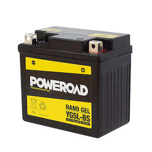 Power Road: YG5L-BS Non-DG Nano Gel Battery Poweroad. Alt: YTX5LBS ^ (CYG5LBS)