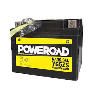 Power Road: YG5ZS Non-DG Nano Gel Battery Poweroad. Alt: YTZ5S (CYG5ZS)