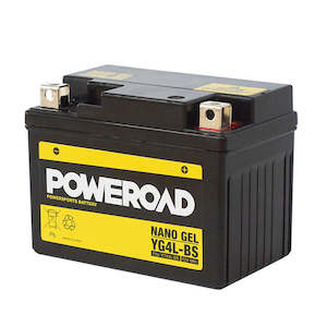Power Road: YG4L-BS Non-DG Nano Gel Battery Poweroad. Alt: YTX4LBS ^ (CYG4LBS)