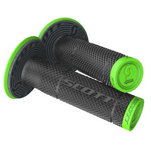 Scott: Grips SXII Neon Green/Black w/donuts dual density Scott (S219624-4376)