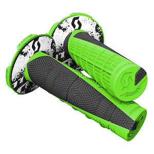 Grips Deuce Green/black w/donuts double density Scott (S219627-4376)