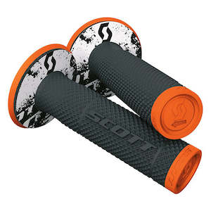 Grips SXII Neon Black/Orange w/donuts dual density Scott (S219624-5857)