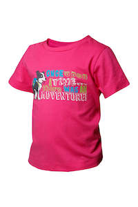 Tee: Kaiwaka - Colourful Kids Tee Raspberry