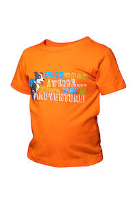 Tee: Kaiwaka - Colourful Kids Tee Orange