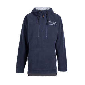 Products: Women’s Long Sleeve Hoodie – Navy (Mahi Poraka)