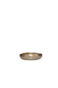 Bowl: Ankara Candle plate  Brass finish
