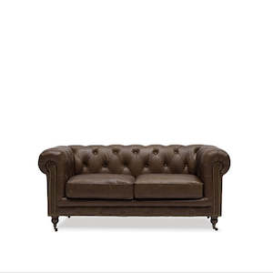 Stanhope Chesterfield 2 seater Sofa- Nutmeg
