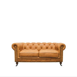 Stanhope Chesterfield 2 seater Sofa- Chestnut