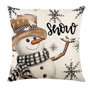 cushion: Christmas cushions Snowman
