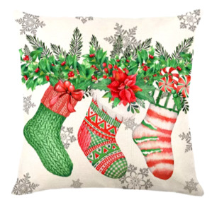 cushion: Christmas cushions Socks