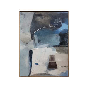 wall art: reeve - Heavy Textured Framed Canvas