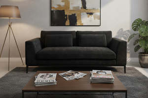 Sofa: Tyson 2.5 Seater - Black