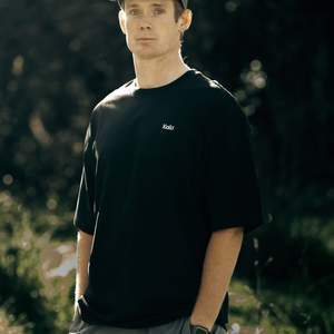 Mini Kaki Logo Tee - Black