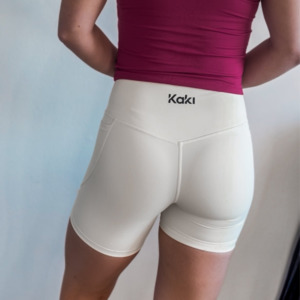 Shorts: Run Shorts - Pepper White