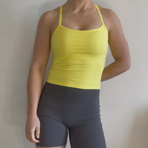 Tops: Y-Back Tank - Yellow