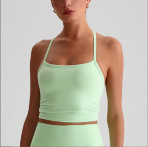 Tops: Y-Back Tank - Mint Green