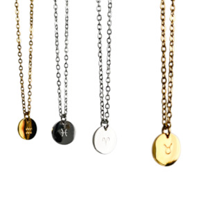 Kalani Collective Jewellery: Zodiac Stamped Necklace