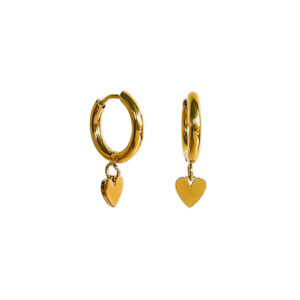 Kalani Collective Jewellery: Heart Hoops