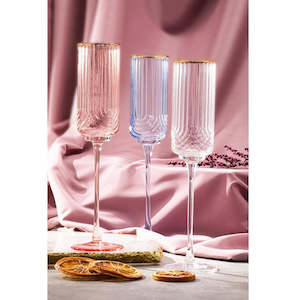 Florence Tranquil Blue Champagne Glass