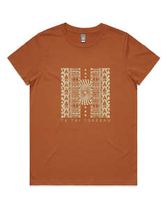 Te Tai Tokerau Womens Tee-Copper