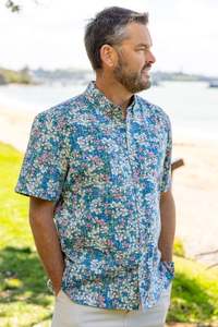Mens: Mānuka Short Sleeve Kiwi Classic Mens Shirt