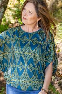 Blouses: Orokohanga Batwing Blouse