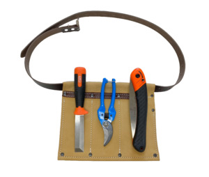 Handtools: 3-Pocket Bush Regeneration Kit with Secateurs, Foldable Saw and Wrecking Knife
