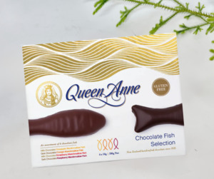 Products: Queen Anne - Chocolate Fish Giftbox - Kamo Village Florist