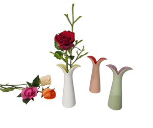 Products: Single Rose in a Funky Bud Vase - Kamo Village Florist