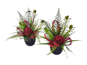Products: Keepsake Mini Red Flax Pot - Kamo Village Florist