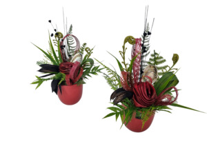 Keepsake Mini Red Flax Pot - Kamo Village Florist