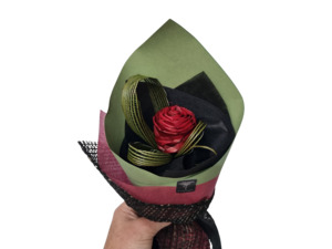 Products: KEEPSAKE - ROMANTIC RED FLAX ROSE - Kamo Village Florist