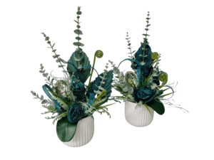 Keepsake Teal Arrangement Large - Kamo Village Florist