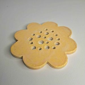 Ceramic Flower Frog by Anna M Clay