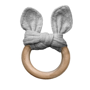 Grey Bunny Teether