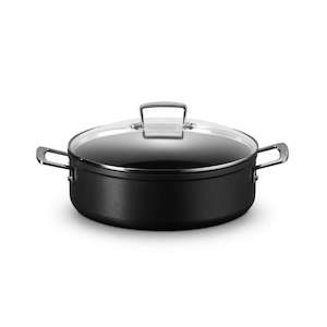 Frying Pans: Toughened Non-Stick Sauteuse w Glass Lid