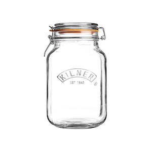 Preserving: Square Clip Top Jar 1.5 Litre