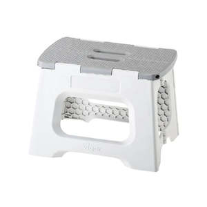 Compact Foldable Step Stool Grey 23cm