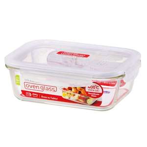 Storage: Oven Glass Heat Resistant Container Rectangular 1L