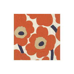 Serveware: Cocktail Napkin MM Unikko Cream Red