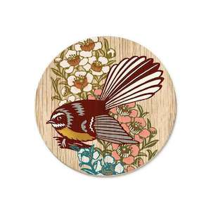 Tabletop: Coaster- Screenprint Fantail