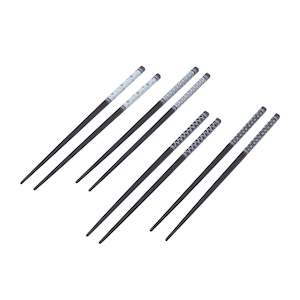 Cutlery: World Gourmet Chopsticks 4 Pairs Black