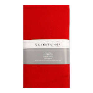 Entertain Napkin Set of 4 Red